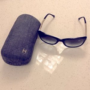 Chanel Denim Cat Eye Sunglasses